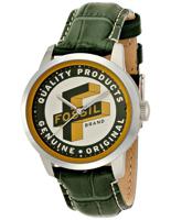 Horlogeband Fossil FS4924 Leder Groen 20mm