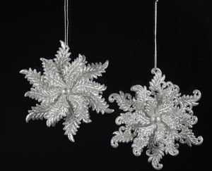 Snowflake Acrylic Silver 4.75 Inch - Kurt S. Adler