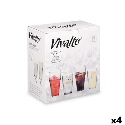 Glazenset Vivalto S12176/BHA S12176/BHA Transparant Glas 260 ml 370 ml (4 Stuks)