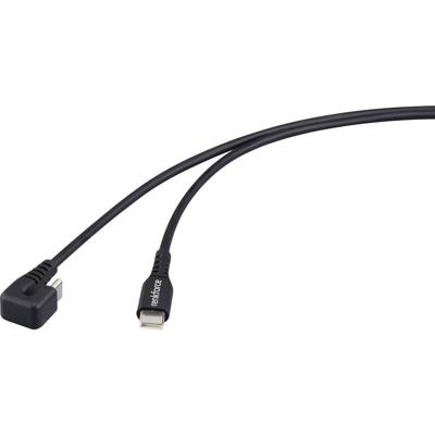Renkforce USB-kabel USB 2.0 USB-C stekker, USB-C stekker 1.00 m Zwart Stekker 180° gedraaid RF-6721078
