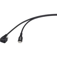 Renkforce USB-kabel USB 2.0 USB-C stekker, USB-C stekker 1.00 m Zwart Stekker 180° gedraaid RF-6721078