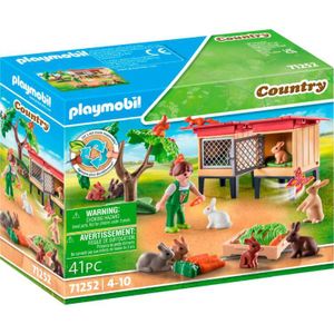 PLAYMOBIL Country - Konijnenhok constructiespeelgoed 71252