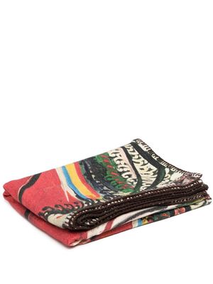 Givenchy couverture en laine à imprimé graphique - Multicolore