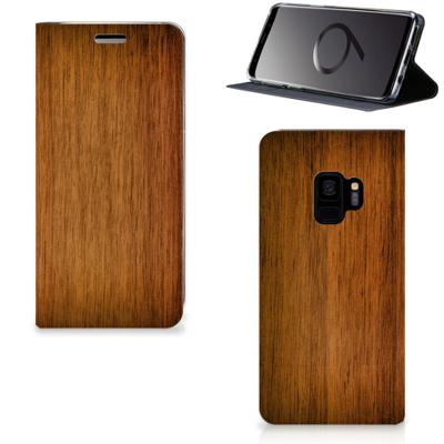 Samsung Galaxy S9 Book | Wallet Case | Donker Hout