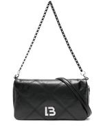 Bimba y Lola petit sac à bandoulière à plaque logo - Noir