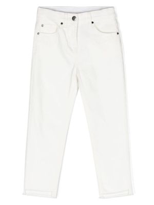 Stella McCartney Kids jean à coupe droite - Blanc