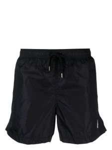 Moncler short de bain à patch logo - Bleu