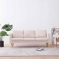 Driezitsbank stof crème