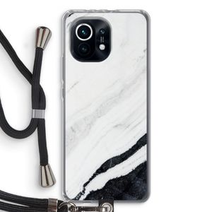 Elegante marmer: Xiaomi Mi 11 Transparant Hoesje met koord