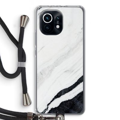 Elegante marmer: Xiaomi Mi 11 Transparant Hoesje met koord