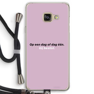 gij beslist: Samsung Galaxy A3 (2016) Transparant Hoesje met koord