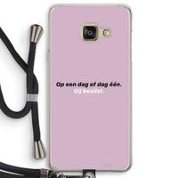 gij beslist: Samsung Galaxy A3 (2016) Transparant Hoesje met koord