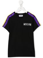 Moschino Kids t-shirt en coton à logo imprimé - Noir