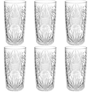 Set van 6x stuks longdrink glazen Ayla 350 ml van glas   -