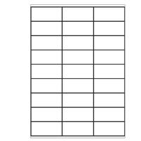 A4 etiketten 70 x 32 mm wit 100 vel Sorex
