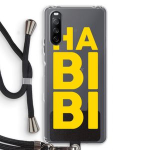 Habibi Majorelle : Sony Sony Xperia 10 III Transparant Hoesje met koord