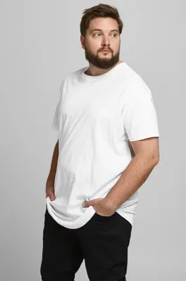 Grote maat heren T-shirt - ronde hals - Big sizes heren ondershirt korte mouwen