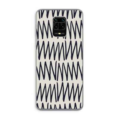 Marrakech Zigzag: Xiaomi Redmi Note 9 Pro Transparant Hoesje