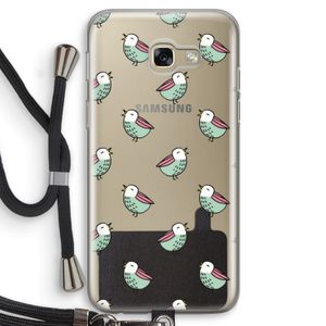 Vogeltjes: Samsung Galaxy A5 (2017) Transparant Hoesje met koord