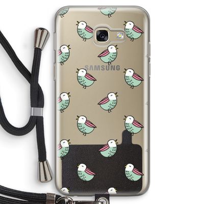 Vogeltjes: Samsung Galaxy A5 (2017) Transparant Hoesje met koord