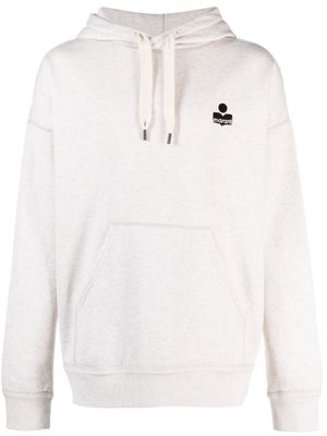 MARANT hoodie Malek à logo brodé - Tons neutres