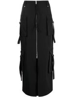 Blumarine jupe longue à fermeture zippée - Noir
