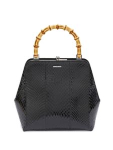 Jil Sander Goji Bamboo leather bag - Noir