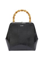 Jil Sander Goji Bamboo leather bag - Noir - thumbnail