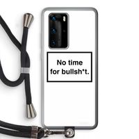 No time: Huawei P40 Pro Transparant Hoesje met koord