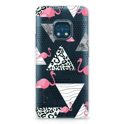 Nokia XR20 | TPU Hoesje | Flamingo Triangle