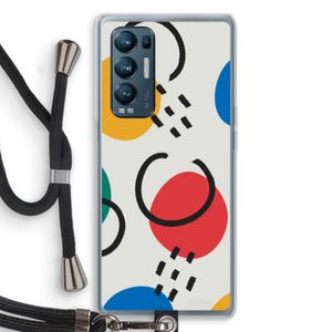 Illustratieve pop 3: Oppo Find X3 Neo Transparant Hoesje met koord
