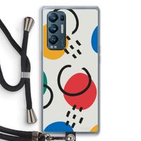 Illustratieve pop 3: Oppo Find X3 Neo Transparant Hoesje met koord