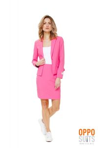 Dames kostuum roze chique