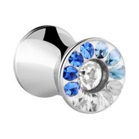 Jeweled Double Flared Plug Chirurgisch Staal 316L Tunnels & Plugs