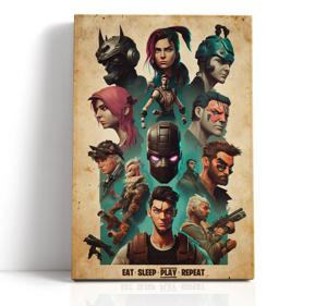 Collage van videogame personages