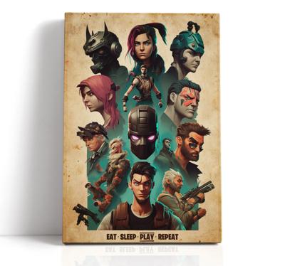 Collage van videogame personages
