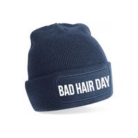 Bad hair day muts unisex one size - Navy - thumbnail