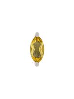 Delfina Delettrez 18kt gold Dots Solitaire beryllium and pearl earring - Jaune - thumbnail