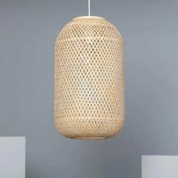 Rotan hanglamp gevlochten bamboe E27 fitting &apos;Christian&apos;