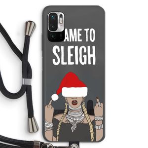 Came To Sleigh: Xiaomi Redmi Note 10 5G Transparant Hoesje met koord