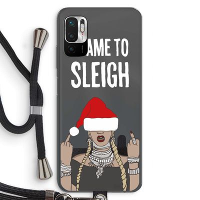 Came To Sleigh: Xiaomi Redmi Note 10 5G Transparant Hoesje met koord