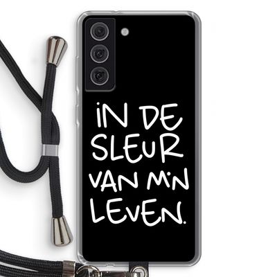 De Sleur: Samsung Galaxy S21 FE Transparant Hoesje met koord