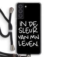 De Sleur: Samsung Galaxy S21 FE Transparant Hoesje met koord