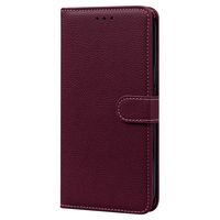 iPhone XR hoesje - Bookcase - Koord - Pasjeshouder - Portemonnee - Camerabescherming - Kunstleer - Bordeaux Rood