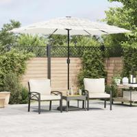 VidaXL Parasol met stalen paal 300x200x250 cm wit