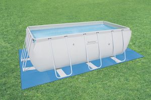 Zwembad ondergrond / looppad tegels - 50x50cm - blauw - 9 stuks (2.25 m2) c