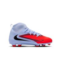 Nike Phantom 6 High Club Gras / Kunstgras Voetbalschoenen (MG) Kids Lichtblauw Felrood Zwart