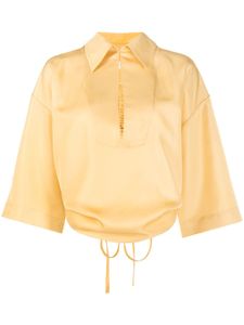 Litkovskaya blouse réversible Bloom à manches courtes - Jaune