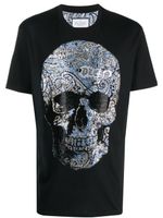 Philipp Plein t-shirt à motif tête de mort - Noir