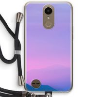 Sunset pastel: LG K10 (2017) Transparant Hoesje met koord